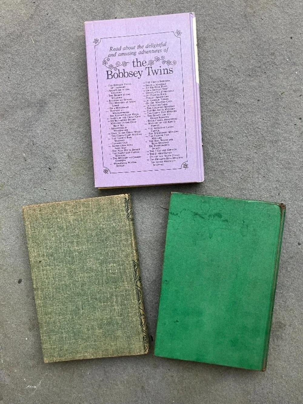 Vintage Bobbsey Twins Hardcover Book Set 1941 1959 1966 Laura Lee Hope Grosset